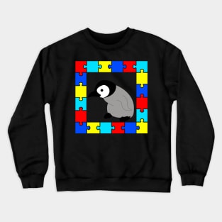 Autism Day penguin Crewneck Sweatshirt